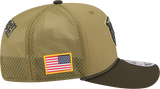 Men's Chicago Bears New Era Green 2025 Salute To Service Sideline 9SEVENTY Trucker Adjustable Hat - Pro Jersey Sports