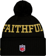 San Francisco 49ers New Era NFL Rivalry Black Cuffed Pom Knit Hat - Pro Jersey Sports