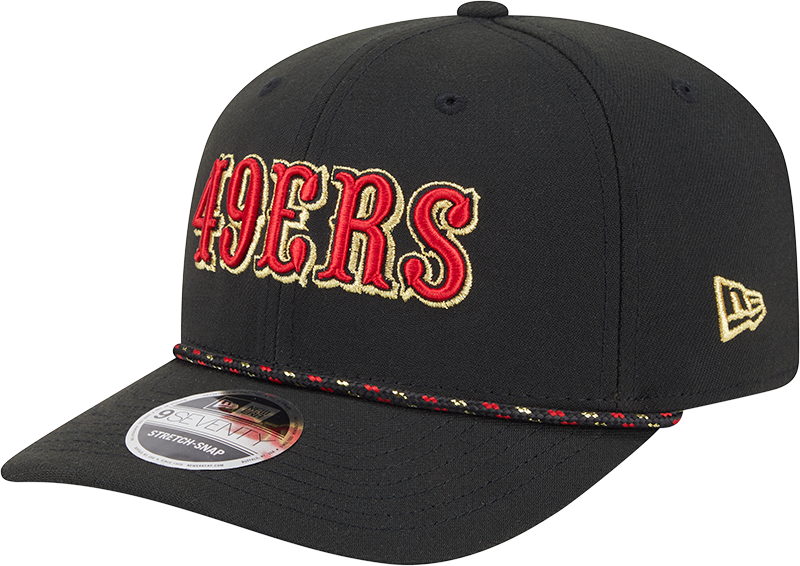 San Francisco 49ers New Era Rivalry Black 9SEVENTY Adjustable Hat - Pro Jersey Sports