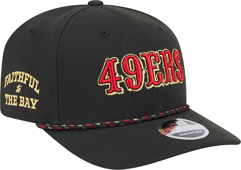 San Francisco 49ers New Era Rivalry Black 9SEVENTY Adjustable Hat - Pro Jersey Sports