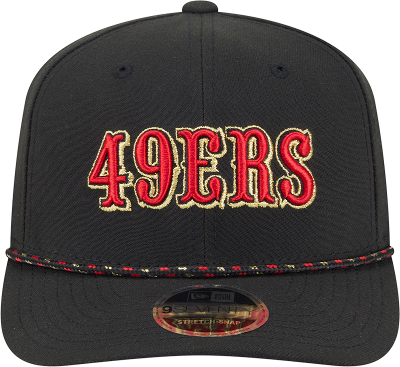 San Francisco 49ers New Era Rivalry Black 9SEVENTY Adjustable Hat - Pro Jersey Sports