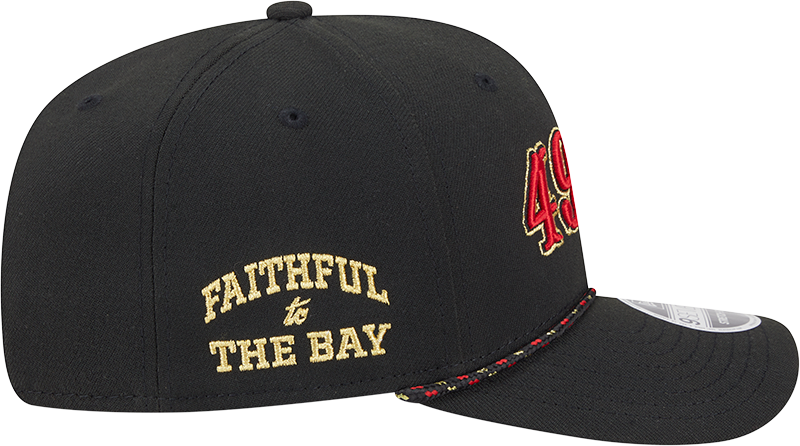 San Francisco 49ers New Era Rivalry Black 9SEVENTY Adjustable Hat - Pro Jersey Sports