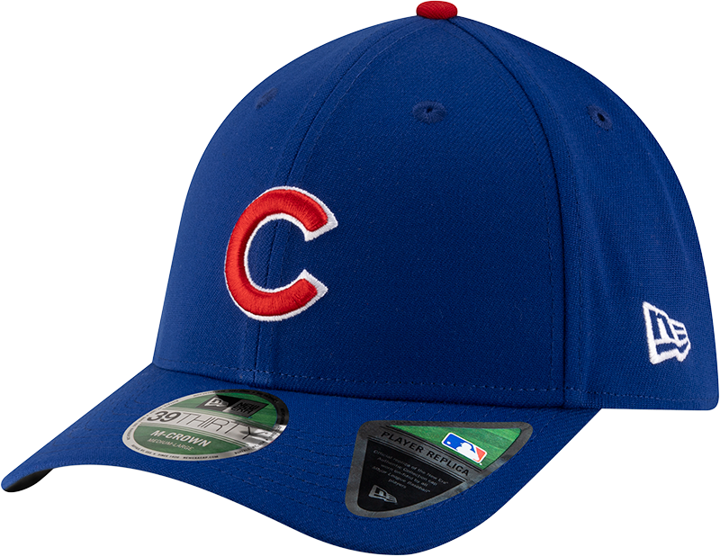 Chicago Cubs New Era M-Crown 39Thirty Player Replica Blue Flex Fit Hat