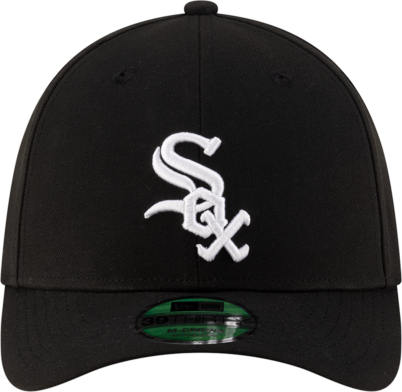 Chicago White Sox New Era M-Crown 39Thirty Player Replica Black Flex Fit Hat