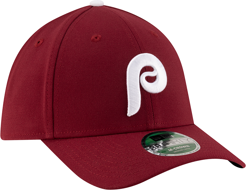 Philadelphia Phillies New Era M-Crown Player Replica Alternate 2 39Thirty Maroon Flex Fit Hat