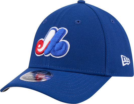 Montreal Expos Cooperstown Colletion New Era M-Crown 39Thirty Blue Flex Fit Hat