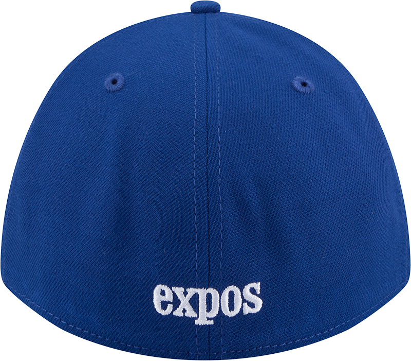 Montreal Expos Cooperstown Colletion New Era M-Crown 39Thirty Blue Flex Fit Hat