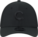 Chicago Cubs New Era M-Crown 39Thirty Black Tonal Flex Fit Hat - Pro Jersey Sports