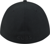 Chicago Cubs New Era M-Crown 39Thirty Black Tonal Flex Fit Hat - Pro Jersey Sports