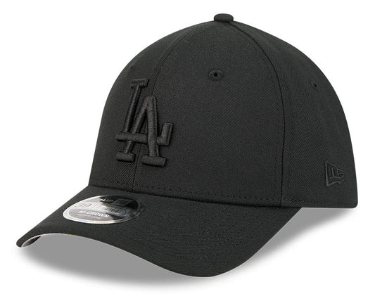 Los Angeles Dodgers M-Crown 39Thirty Tonal Black Flex Fit Hat