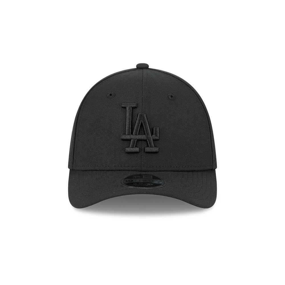 Los Angeles Dodgers M-Crown 39Thirty Tonal Black Flex Fit Hat