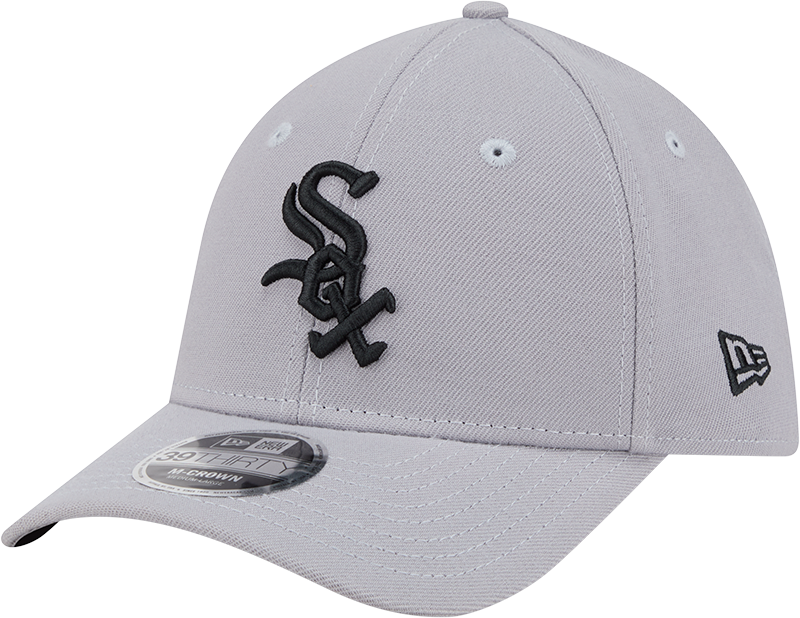 Chicago White Sox New Era M-Crown 39Thirty Gray Flex Fit Hat