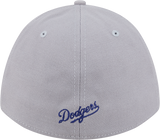 Los Angeles Dodgers New Era M-Crown 39Thirty Gray Flex Fit Hat - Pro Jersey Sports