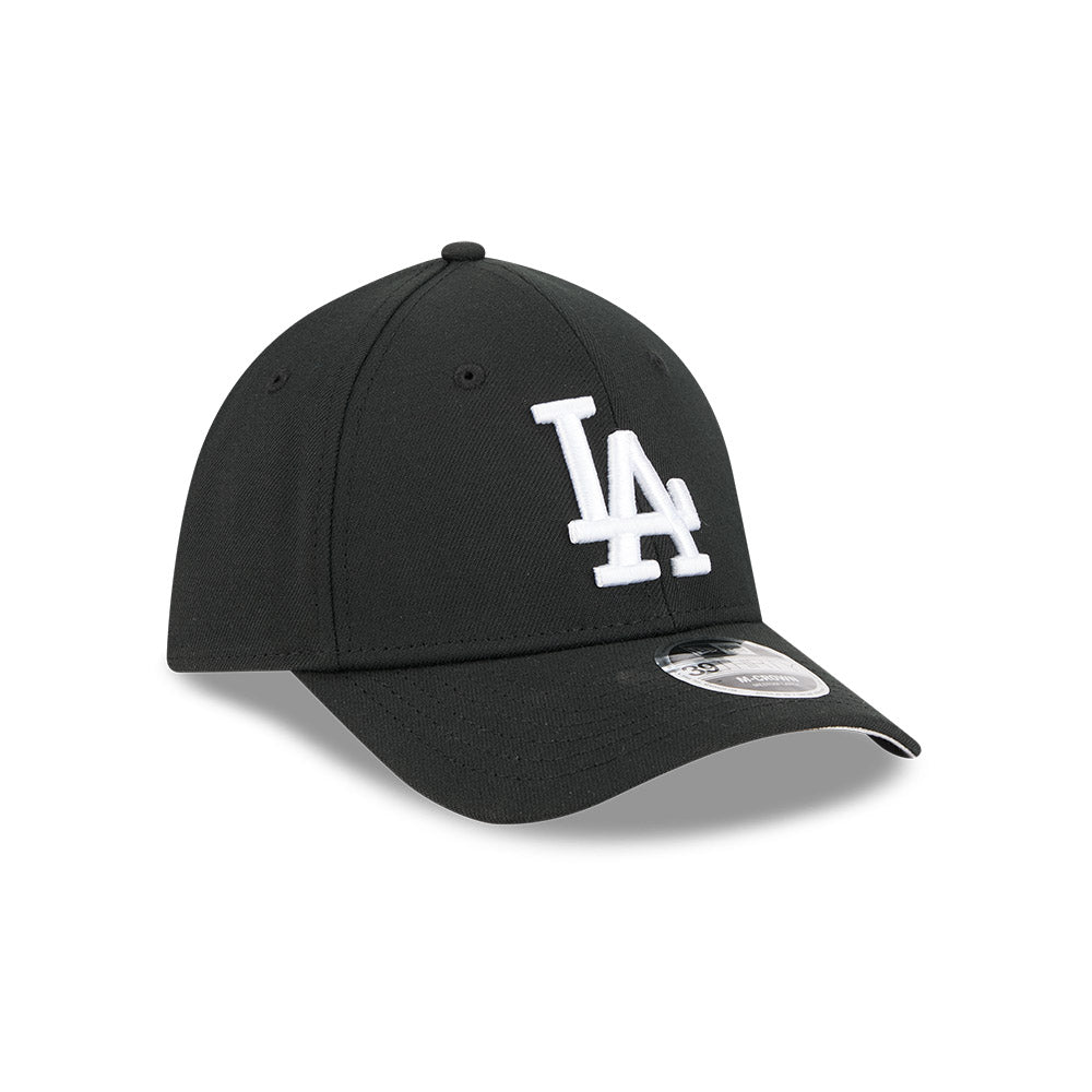 Los Angeles Dodgers M-Crown 39Thirty Black/White Flex Fit Hat