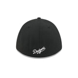 Los Angeles Dodgers M-Crown 39Thirty Black/White Flex Fit Hat - Pro Jersey Sports