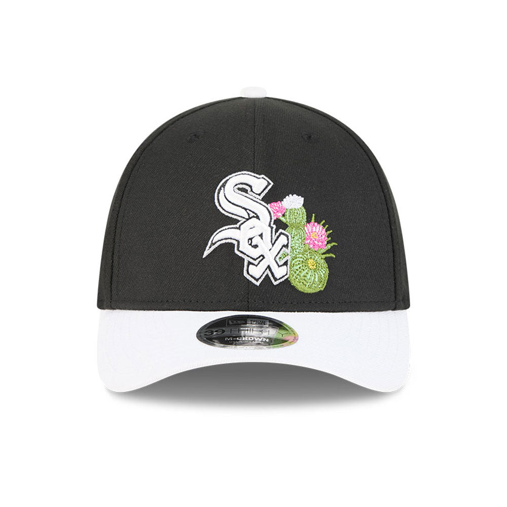 Chicago White Sox New Era 2026 Spring Training M-Crown 39Thirty Player Replica Black/White Flex Fit Hat - Pro Jersey Sports