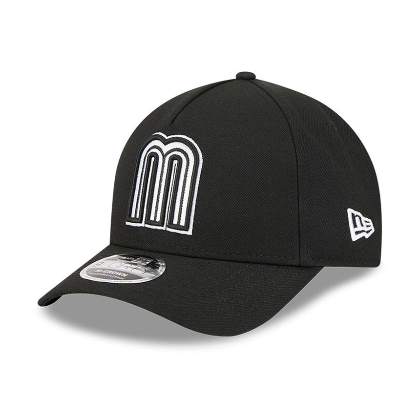 New Era Mexico 2026 World Baseball Classic 9Forty M-Crown A-Frame Snap Adjustable Hat - Black - Pro Jersey Sports