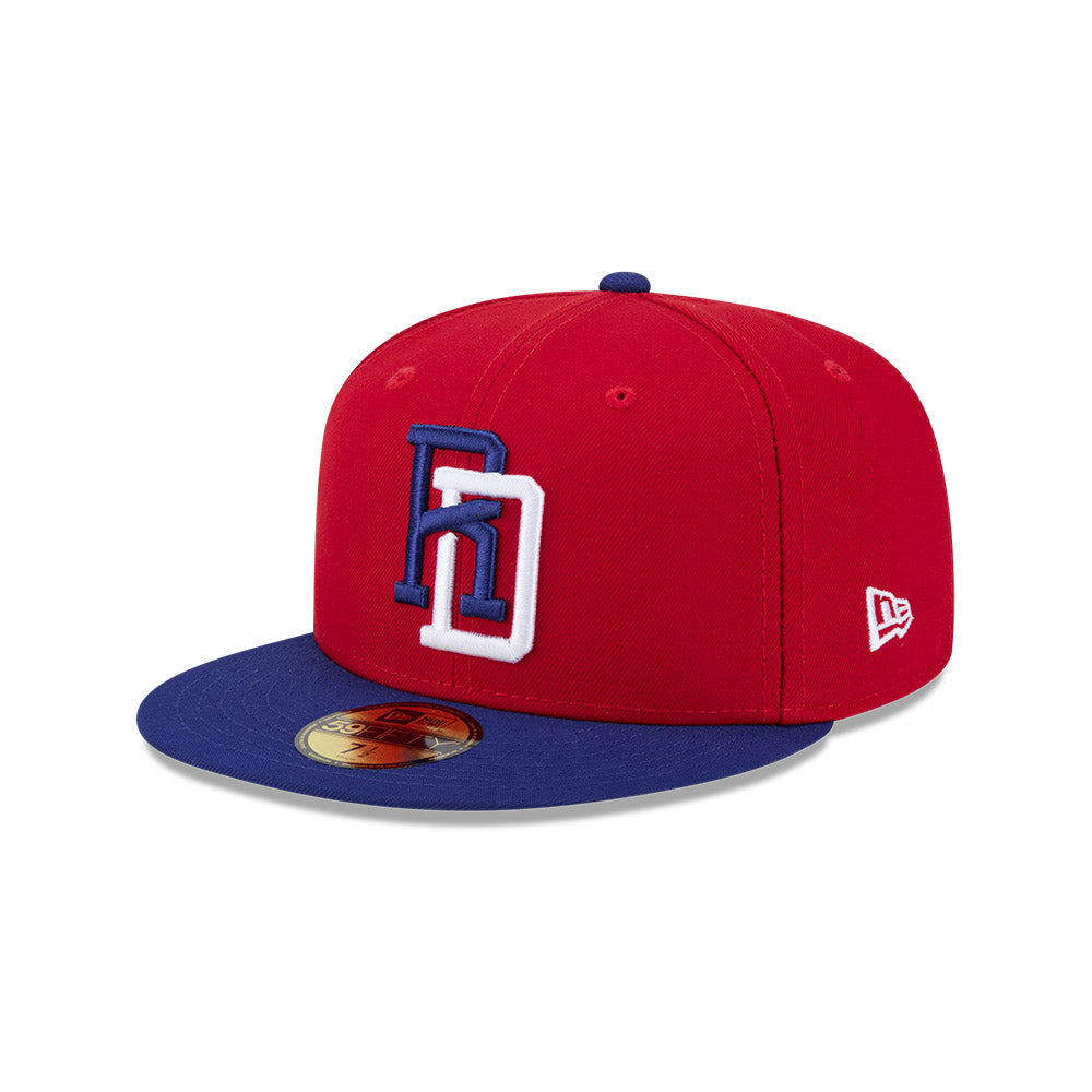 Dominican Republic Baseball New Era 2026 World Baseball Classic 59FIFTY Fitted Hat - Red/Royal