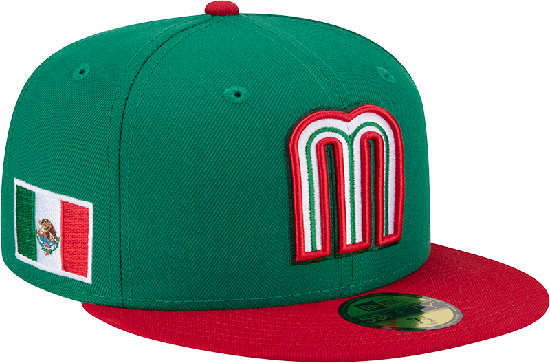 Mexico Baseball New Era 2026 World Baseball Classic 59FIFTY Fitted Hat - Green/Red