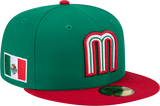 Mexico Baseball New Era 2026 World Baseball Classic 59FIFTY Fitted Hat - Green/Red - Pro Jersey Sports