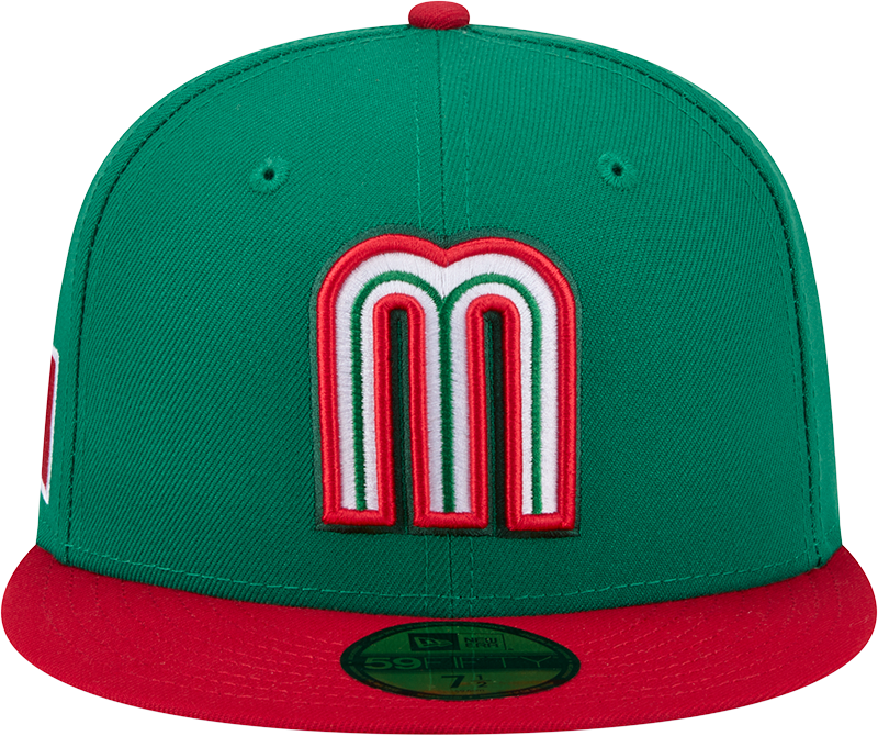 Mexico Baseball New Era 2026 World Baseball Classic 59FIFTY Fitted Hat - Green/Red