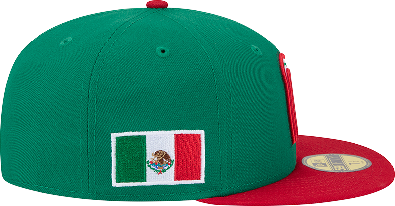 Mexico Baseball New Era 2026 World Baseball Classic 59FIFTY Fitted Hat - Green/Red