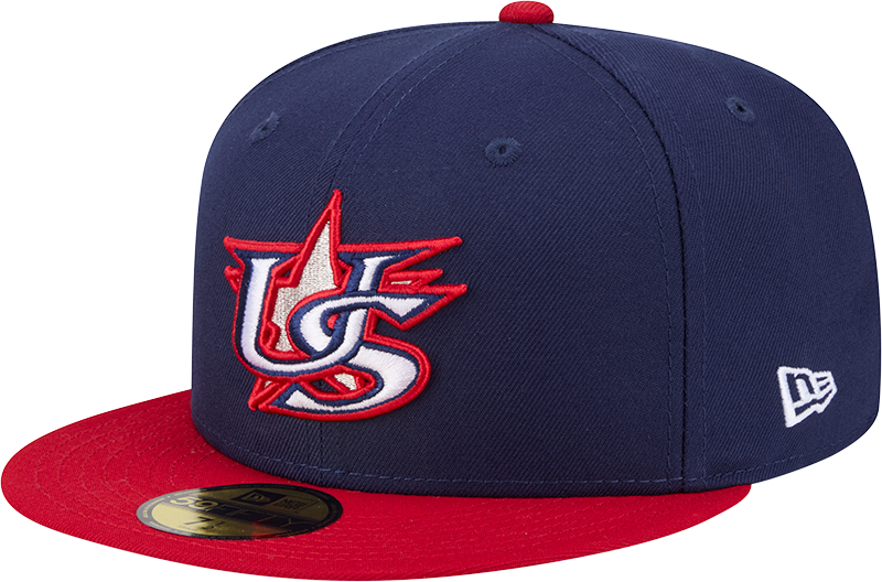 USA Baseball New Era 2026 World Baseball Classic 59FIFTY Fitted Hat - Navy/Red