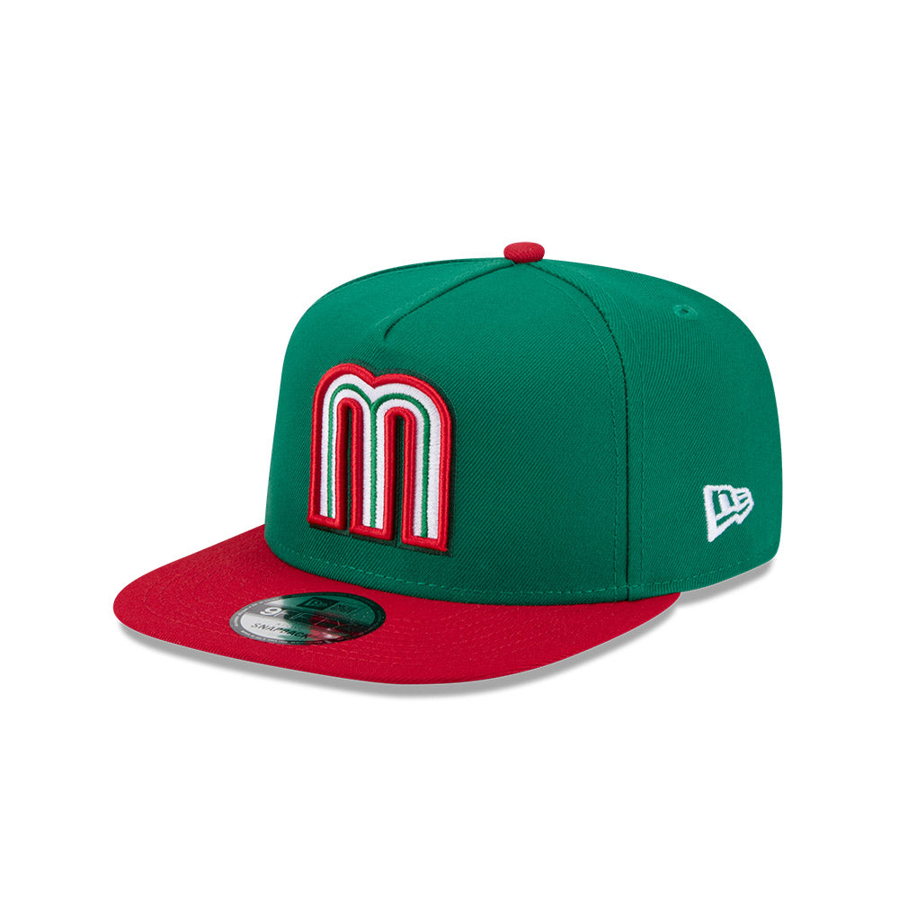 New Era Mexico 2026 World Baseball Classic 9Fifty A-Frame Snap Adjustable Hat - Green/Red - Pro Jersey Sports