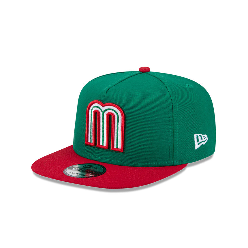New Era Mexico 2026 World Baseball Classic 9Fifty A-Frame Snap Adjustable Hat - Green/Red - Pro Jersey Sports