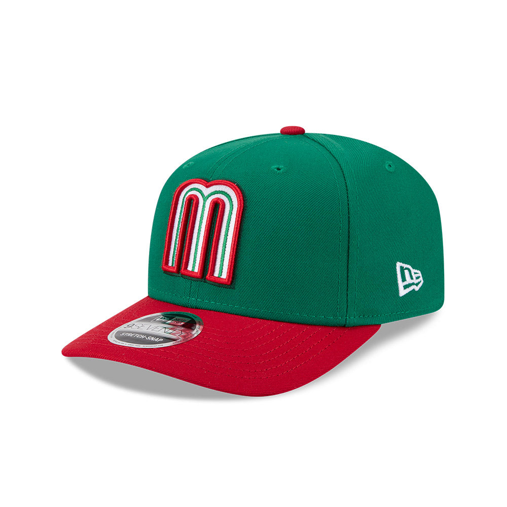 New Era Mexico 2026 World Baseball Classic 9SEVENTY Stretch Snap Adjustable Hat - Green/Red