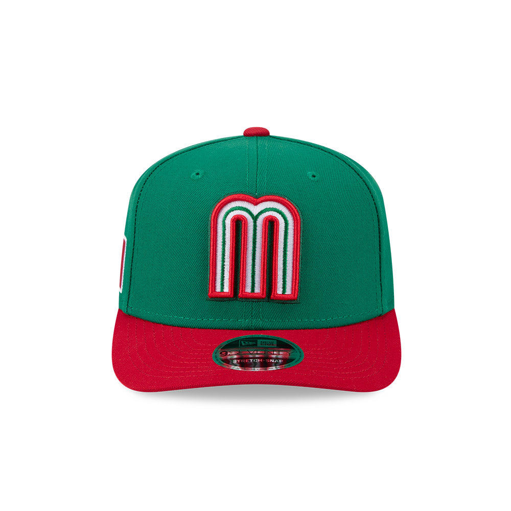 New Era Mexico 2026 World Baseball Classic 9SEVENTY Stretch Snap Adjustable Hat - Green/Red