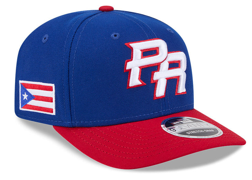 New Era Puerto Rico 2026 World Baseball Classic 9SEVENTY Stretch Snap Adjustable Hat - Royal/Red