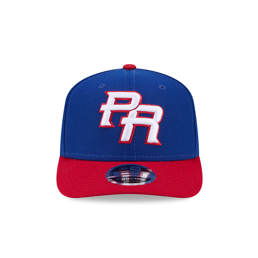 New Era Puerto Rico 2026 World Baseball Classic 9SEVENTY Stretch Snap Adjustable Hat - Royal/Red