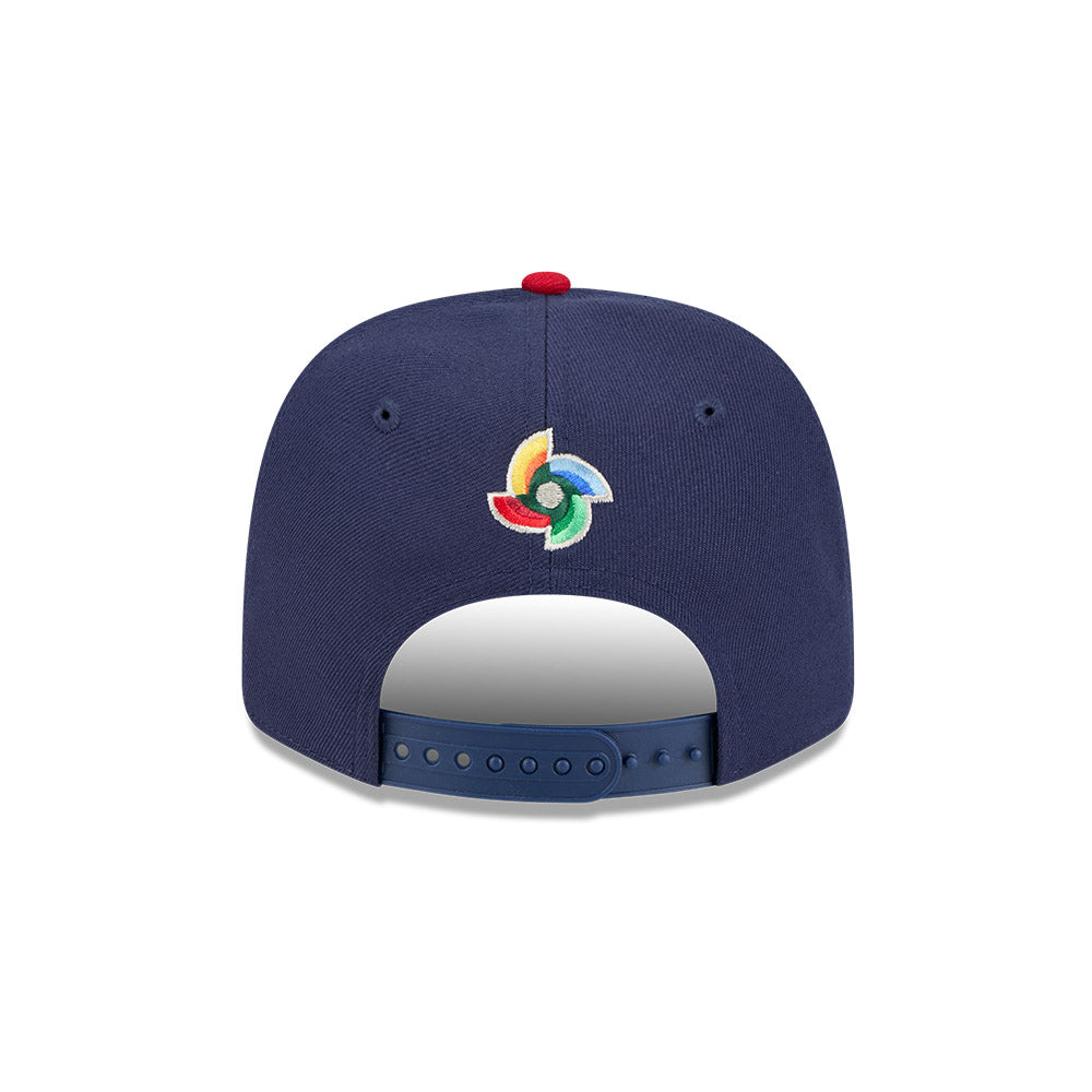 New Era Team USA 2026 World Baseball Classic 9SEVENTY Stretch Snap Adjustable Hat - Navy Blue
