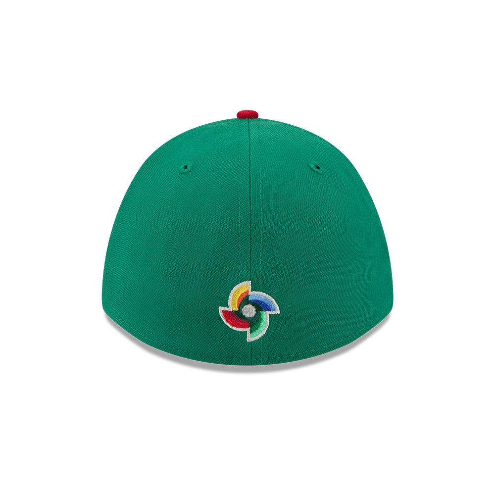 Mexico Baseball New Era 2026 World Baseball Classic M-Crown 39THIRTY Flex Hat - Green/Red