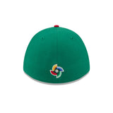 Mexico Baseball New Era 2026 World Baseball Classic M-Crown 39THIRTY Flex Hat - Green/Red - Pro Jersey Sports