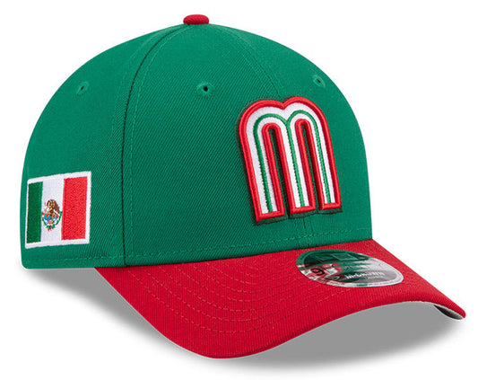 New Era Mexico 2026 World Baseball Classic 9Forty M-Crown Snap Adjustable Hat - Green/Red