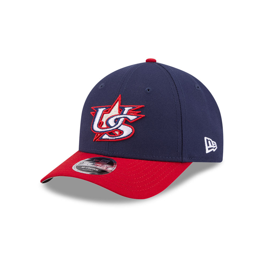 New Era Team USA 2026 World Baseball Classic 9Forty M-Crown Snap Adjustable Hat - Navy Blue