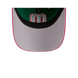 New Era Mexico 2026 World Baseball Classic 9Twenty Slouch Adjustable Hat - Green/Red - Pro Jersey Sports
