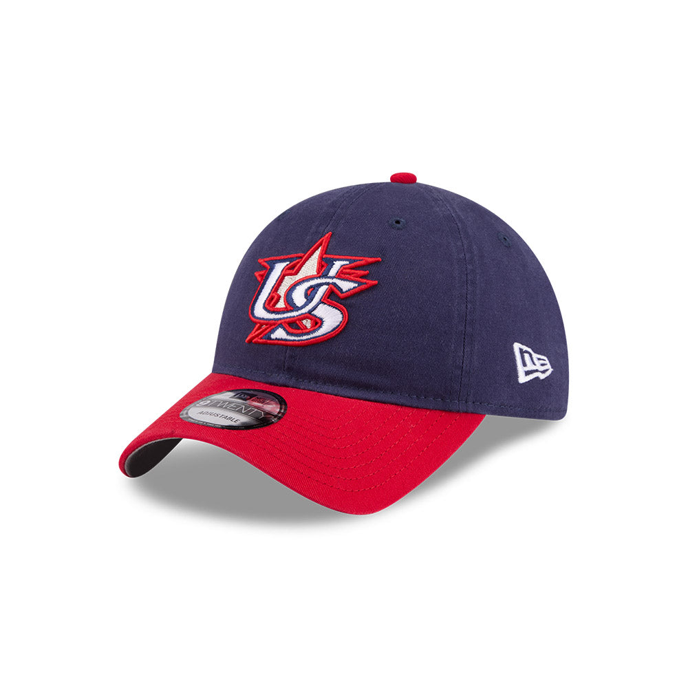 New Era Team USA 2026 World Baseball Classic 9Twenty Slouch Adjustable Hat - Navy Blue