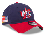 New Era Team USA 2026 World Baseball Classic 9Twenty Slouch Adjustable Hat - Navy Blue - Pro Jersey Sports