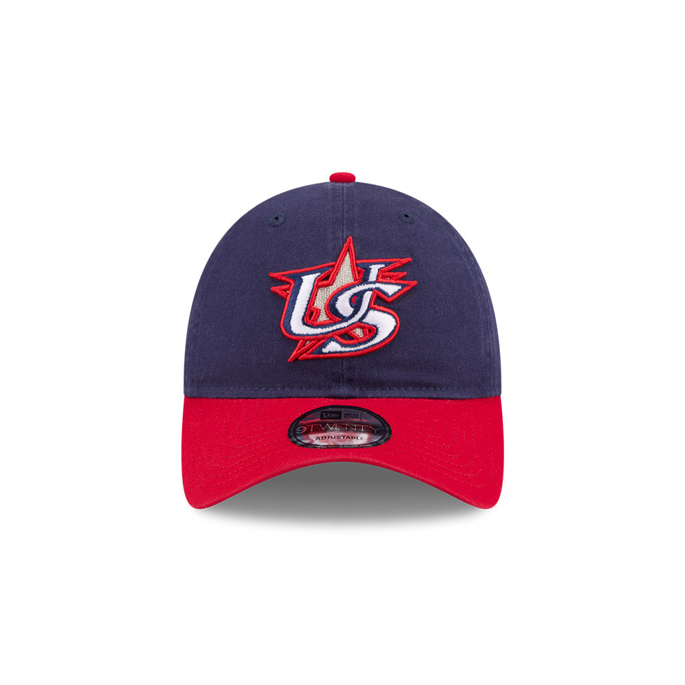 New Era Team USA 2026 World Baseball Classic 9Twenty Slouch Adjustable Hat - Navy Blue