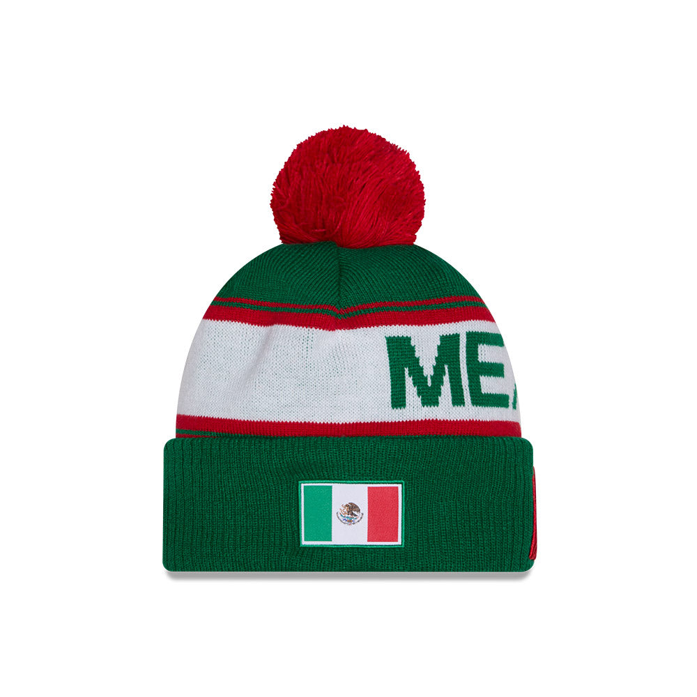 New Era Mexico 2026 World Baseball Classic Winter Knit Hat - Green/Red