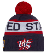 New Era Team USA 2026 World Baseball Classic Winter Knit Hat - Navy - Pro Jersey Sports