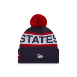 New Era Team USA 2026 World Baseball Classic Winter Knit Hat - Navy - Pro Jersey Sports