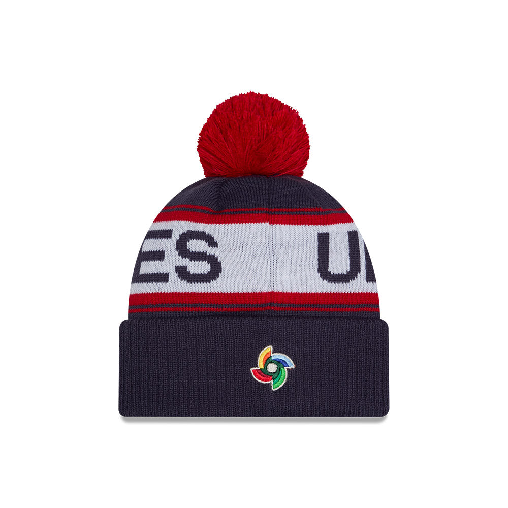 New Era Team USA 2026 World Baseball Classic Winter Knit Hat - Navy