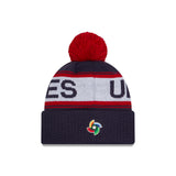 New Era Team USA 2026 World Baseball Classic Winter Knit Hat - Navy - Pro Jersey Sports