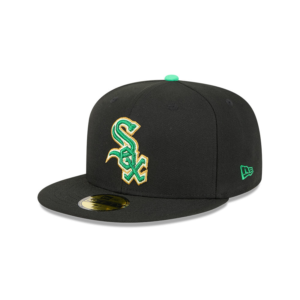 Men's Chicago White Sox New Era Black 2026 St. Patrick's Day Authentic Collection On-Field 59FIFTY Fitted Hat - Pro Jersey Sports
