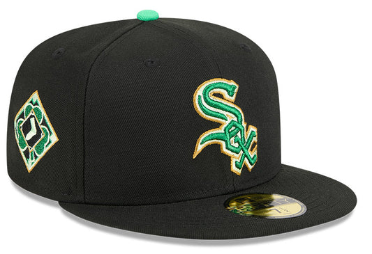 Men's Chicago White Sox New Era Black 2026 St. Patrick's Day Authentic Collection On-Field 59FIFTY Fitted Hat - Pro Jersey Sports