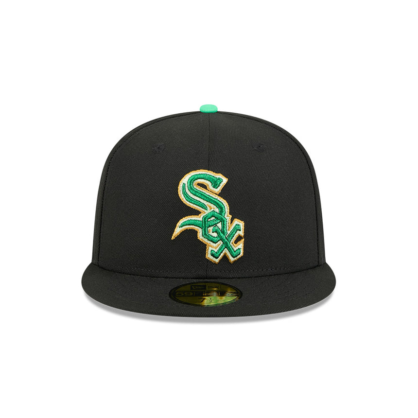 Men's Chicago White Sox New Era Black 2026 St. Patrick's Day Authentic Collection On-Field 59FIFTY Fitted Hat - Pro Jersey Sports